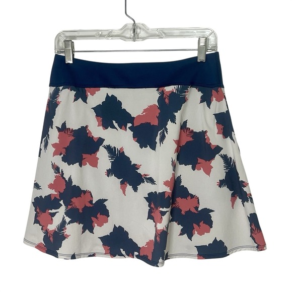 Puma Skort Medium Athletic Floral Navy Pink White M Golf Tennis Pickleball - Picture 3 of 12